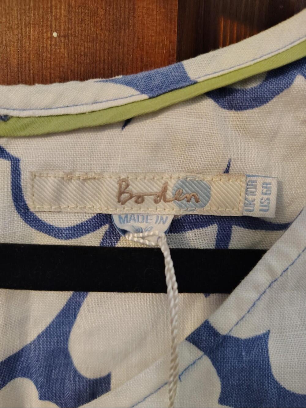 Boden Bluebell Linen Shift Dress 100% Linen - Picture 4 of 5